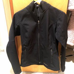 Eddie Bauer black mid-weight, waterproof jacket